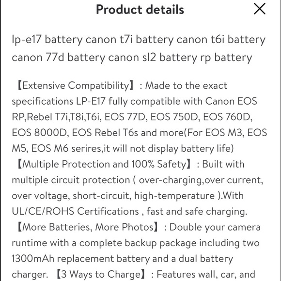 Artman Camera Battery’s With Charger - Picture 5 of 6